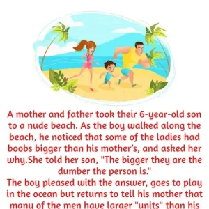 A mother and father took their 6-year-old son to a nude beach