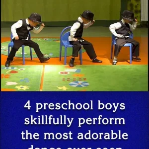 (VIDEO)4 preschool boys skillfully perform the most adorable dance ever seen