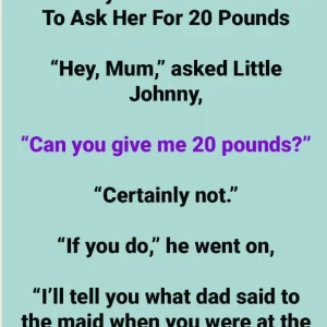 L. Johnny Asks His Mother For 20 Pounds