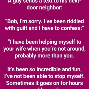The Man Is Racked With Guilt And Confesses To His Neighbor
