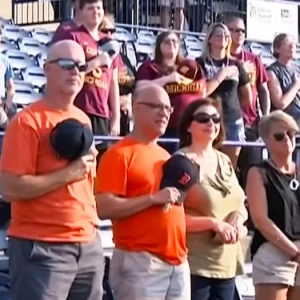 Tears respect flow when 96-year-old WWII vet sings National Anthem