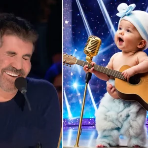 This is a rare miracle in history. The little boy sings and plays in such a way that the judges kneel before him.